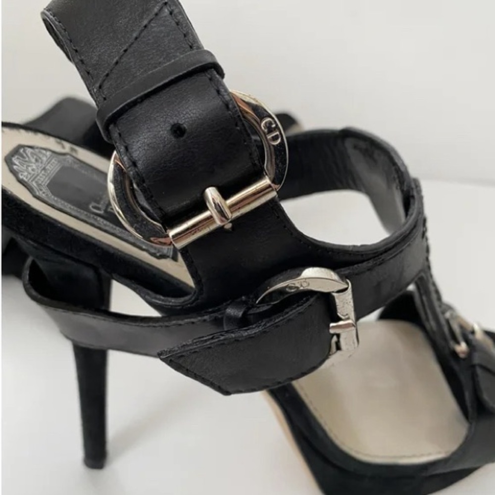Dior bondage Black High Heel Sandals - Picture 3 of 8